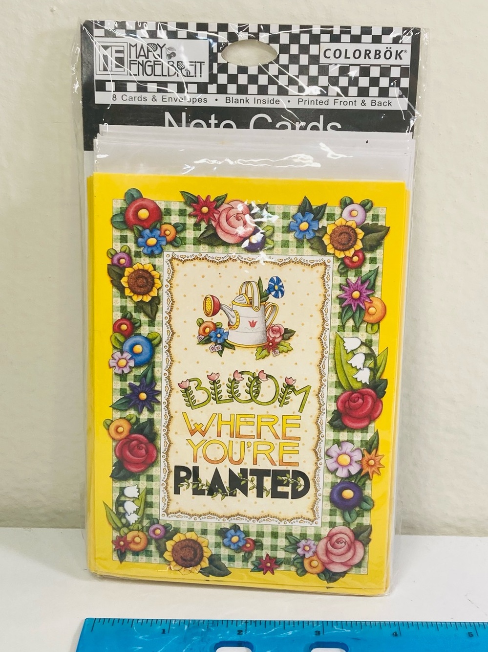 5 for $10: NEW Colorbok Mary Engelbreit 8 Cards and Envelopes “Bloom…”